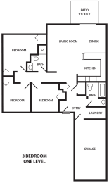  Floor Plan 3 Bedroom 1 Bathroom
