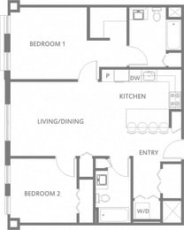  Floor Plan Mid-Building