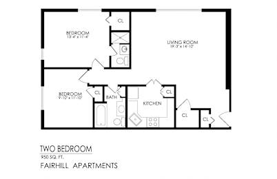  Floor Plan 2 Bedroom