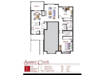 floor plan of the apartment s floor plan with bedrooms and bathrooms