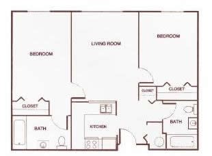  Floor Plan Two-Bedroom E