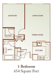 Bright and spacious 1-bedroom apartment at Park View at South Pantops, featuring wall-to-wall carpet, a modern kitchen, and a thoughtfully designed layout perfect for comfortable senior living.