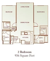 Beautifully appointed 2-bedroom apartment at Park View at South Pantops, offering generous living space, natural light, and senior-friendly features ideal for adults age 62 and better.