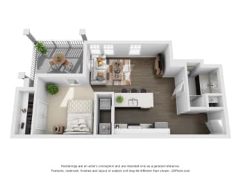  Floor Plan S1 Studio / One Bath
