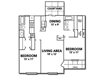Le Montreaux Concierge Community Monaco floor plan at Le Montreaux A Concierge Community, Austin, TX, 78759