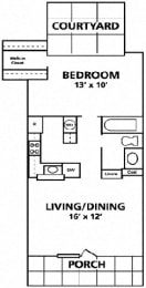 Le Montreaux Concierge Community Capri floor plan at Le Montreaux A Concierge Community, Austin, Texas