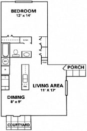 Le Montreaux Concierge Community Napoli floor plan at Le Montreaux A Concierge Community, Austin, 78759