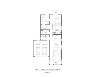  Floor Plan Cottage Homes - 2Bed/2Bath RANCH