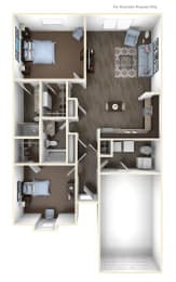 Tulip duplex 2 Bed 2 Bath 1,068 Sq.Ft. at Regency Preserve, Avon, IN 46123