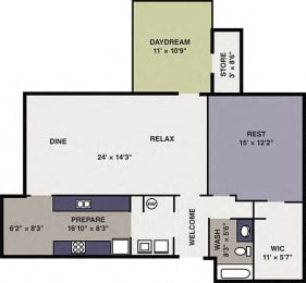 One bedroom apartments in Apex NC