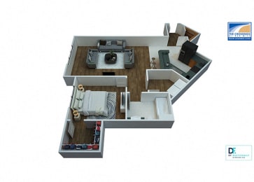 Floor Plan  Cove Floor Plan At Virginia Beach Apartments