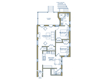 2 bedroom plan
