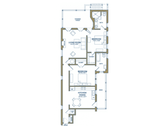 2 bedroom plan