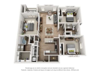  Floor Plan Morehouse with 2 Car Garage Side-by-Side