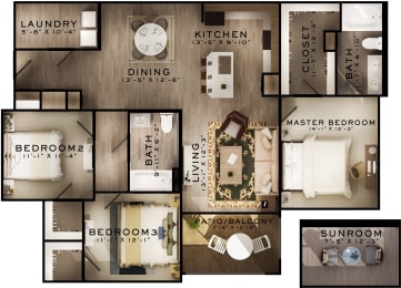 Franklin Floor Plan at Residences at Century Park, Greer, SC 29650