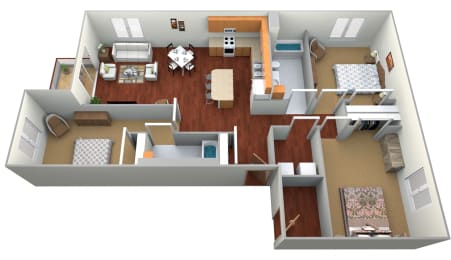 3 Bed 2 Bath Floor Plan at Paraiso Estates, Sauk Rapids
