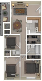  Floor Plan Three Bedroom