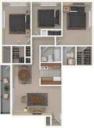  Floor Plan Three Bedrooms