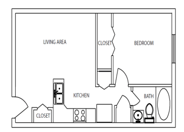 1443 Elizabeth 1 bedroom, 1 bath