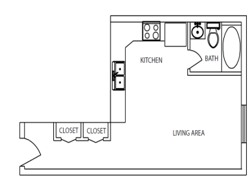 1443 Elizabeth Studio Apartment