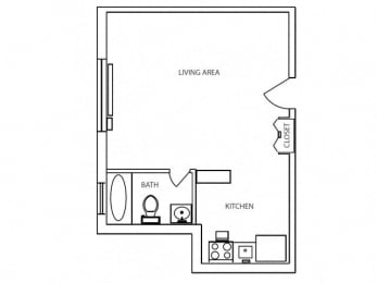 1355 Pearl Apartments layout image