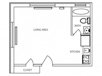 1355 Pearl Apartments layout image