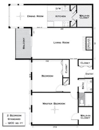  Floor Plan 2bed