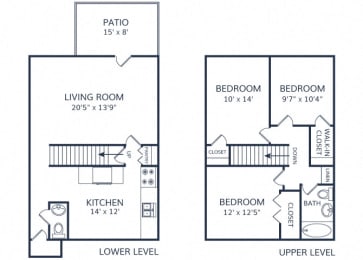 Mile High Townhome 3 bed 2.5 bath