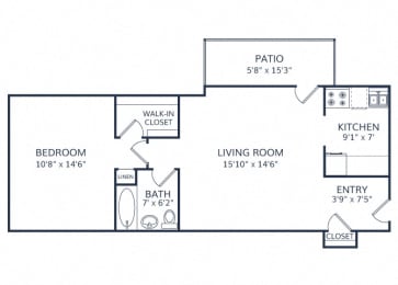 Westmoore Apartment 1 bed 1 bath