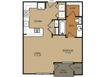 Residences at Forty Two 25 Apartments for rent in Phoenix, AZ  Floor plan
