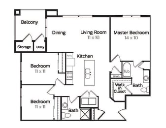 3 bed 2 bath at Arterra Place Apartments, Colorado