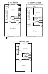  Floor Plan Four-Bedroom
