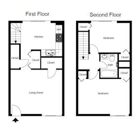  Floor Plan Two Bedroom