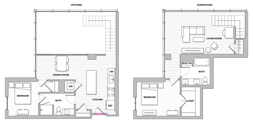 Preston 3 (C20) 2 Bed 2 Bath Floor Plan at Kingston at McLean Crossing, McLean