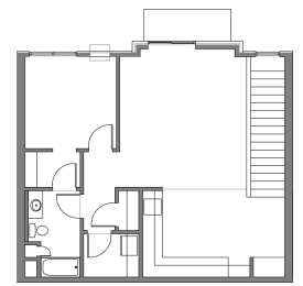 1 bed 1 bath A floor plan at Stonebridge Villas Apartments, North Dakota