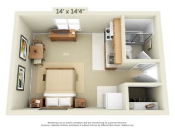  Floor Plan Studio A