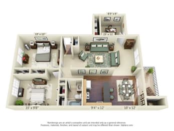  Floor Plan 3 Bedroom