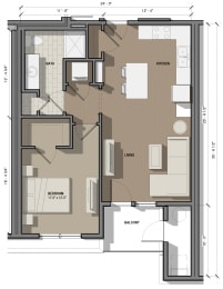 Floor Plan  1C