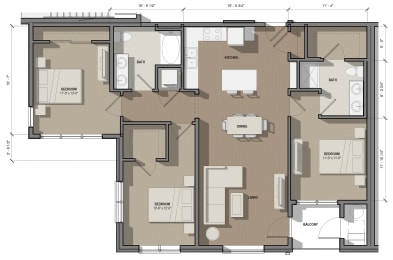  Floor Plan 3A