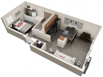  Floor Plan 1x1 A