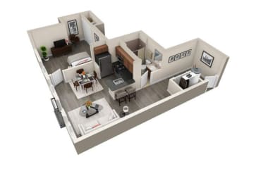  Floor Plan 1x1 C