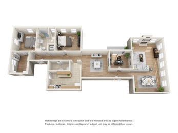 3 bed 1.5 bath A at The Packard, Connecticut