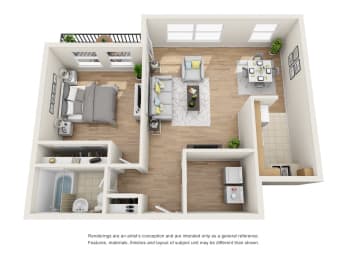 1 bed 1 bath B at The Packard, West Hartford, CT, 06119