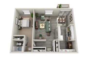 Floor plan at Parkridge Apartments, Oregon, 97035