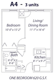  Floor Plan One Bedroom