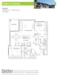 Birkdale 2 Bedroom + 2 Bath Corner
