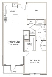 1 Bed 1 Bath Den A20D at AVE King of Prussia, King of Prussia, PA, 19406