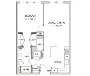 1 Bed 1 Bath A6 at AVE King of Prussia, King of Prussia, PA, 19406