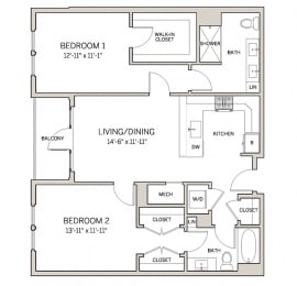 Two Bed Two Bath B5 at AVE King of Prussia, King of Prussia, PA