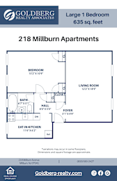  Floor Plan Large One Bedroom